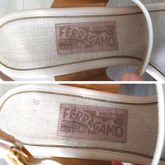 Salvatore Ferragamo Leather Strap Block Heels Shoes - Picture 7 of 16